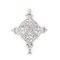 The Bead Chest Silver Ethiopian Coptic Cross Pendant, African Abyssinian Design, Orthodox Christian Pendant for Jewelry